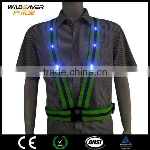 High Quality Reflective Glow In Dark Vest/Fluorescence photo-3