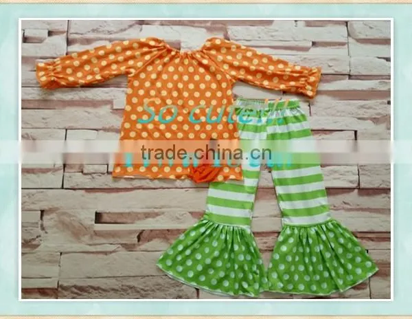 Spring Baby Image of Girls Without Clothes Halloween Pumpkin Color Children Outfit photo-2