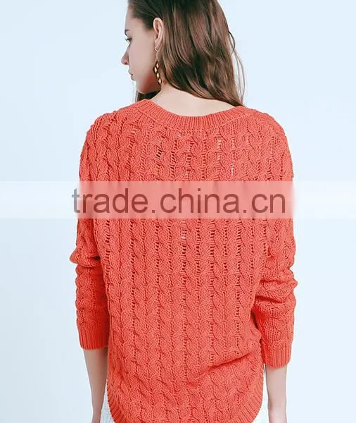 Branded Ladies See-through Loose Pullover Free Crochet Sweater Pattern With Custom Wholesale photo-4
