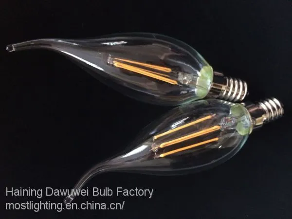 C35 LED Filament Bulb 2W/4W/6W Base on E14/E27/B22 photo-2