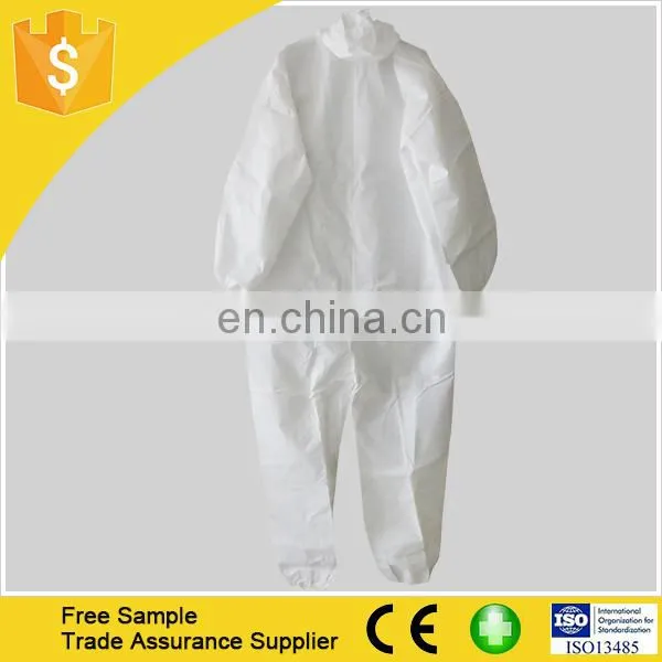 Xiantao Factory SMS Coverall Non Woven Disposable Waterproof With Hood photo-4
