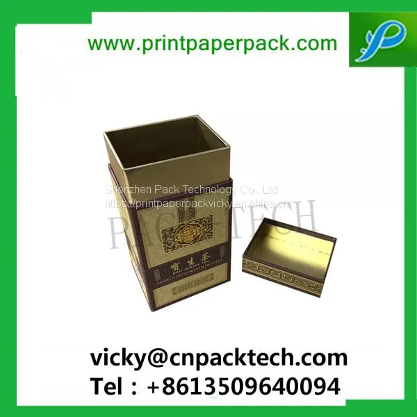 Custom Logo Printed Rigid New Year Gift Box Wine Packaging Cardboard Paper Tea Packaging Boxes photo-2