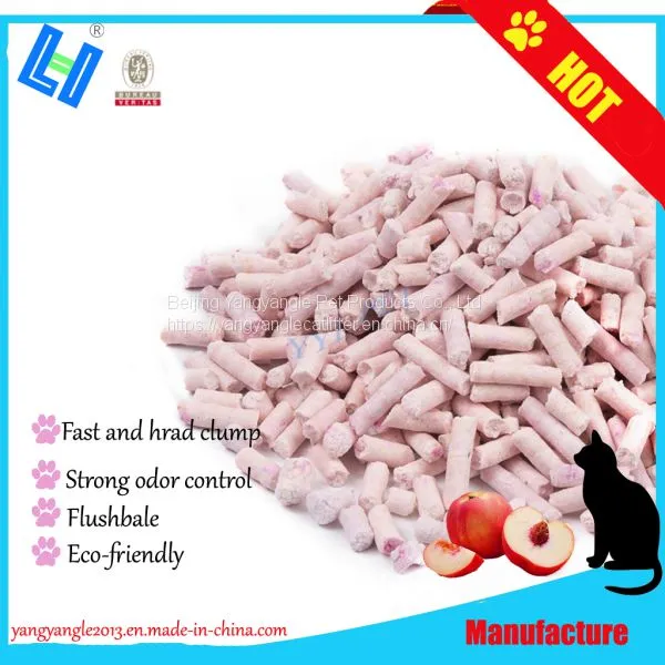 Pet Product: Hot Sell Peach Tofu Cat Litter With Fast Clump photo-2