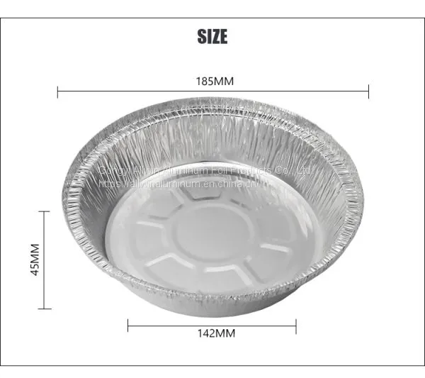 750ml 7 Inch Aluminum Foil Pan / Aluminum Bakery Foil Pan / Aluminium Foil Container photo-2