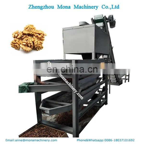 Automatic Walnut Shell Breaker Removal Cracker Shelling Pecan Nut Sheller Black Walnut Cracking Machine photo-6