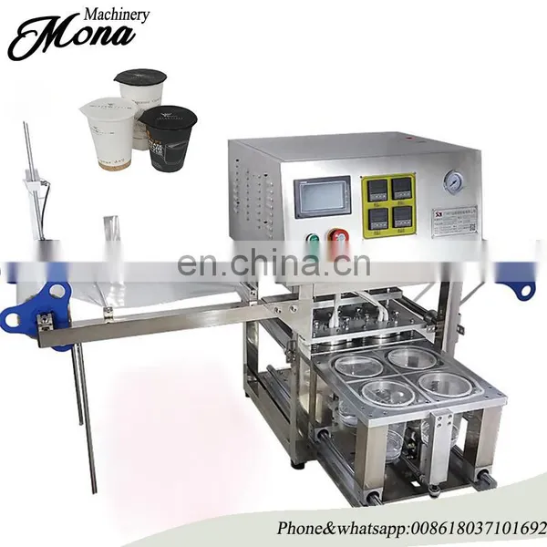High Quality Automatic Induction Plastic Heat Cup Sealing Machine photo-2