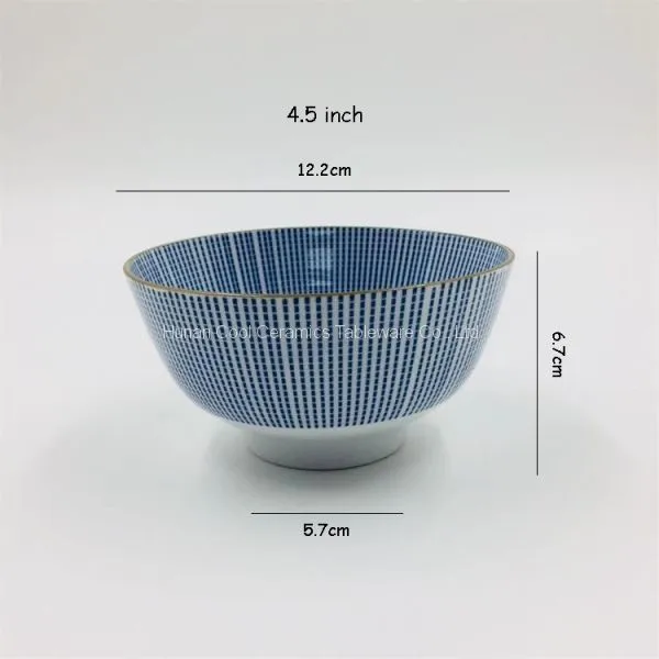 Ceramic Rice Bowl 4.5inch Custom Printed Ceramic Bowl for Home and Hotel photo-2