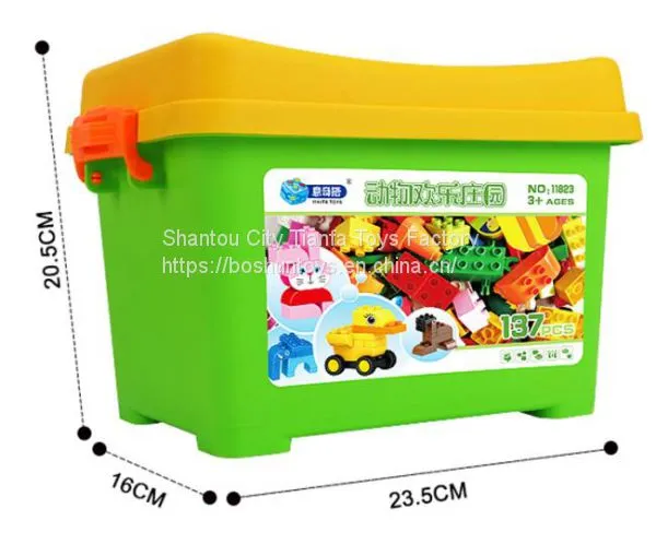 DIY Educational Toys Plastic Building Block Toy Brick for Kids Variety Animals Zoo Educational Learning Building Block DIY Toys photo-2