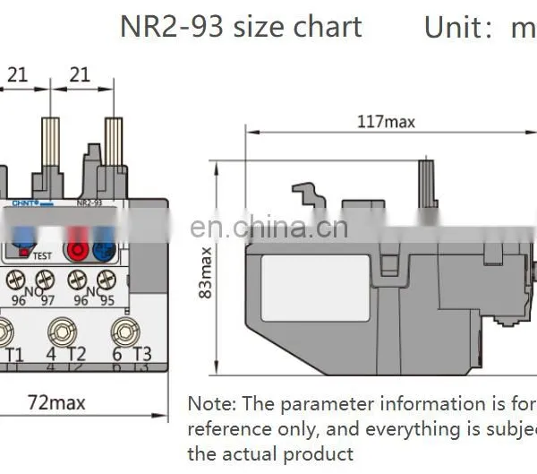 CHNT Thermal Overload Relay NR2-93 37A~50A photo-5