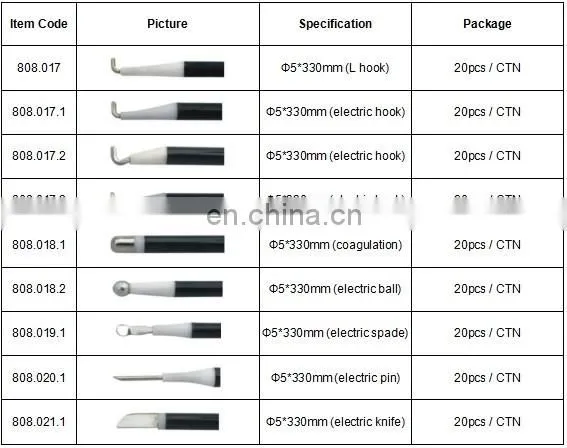 Geyi Laparoscopic Instruments Coagulation Instruments Monopolar Electrode L Hook Spatular Factory Direct photo-2