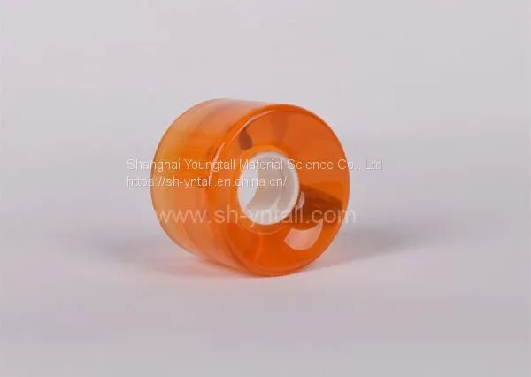 pu Wheels for Skate Board 60*45 Transparent Orange Custom Logo pu Pulley for Skateboard photo-3