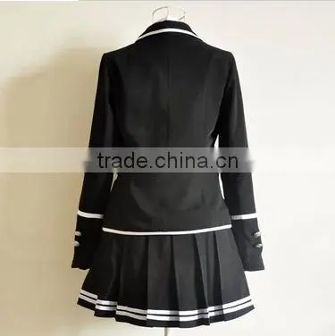 China Manufacturer Three-piece Suit Jacket Shirt Bust Skirt Uniform for Students Quality Choice photo-4