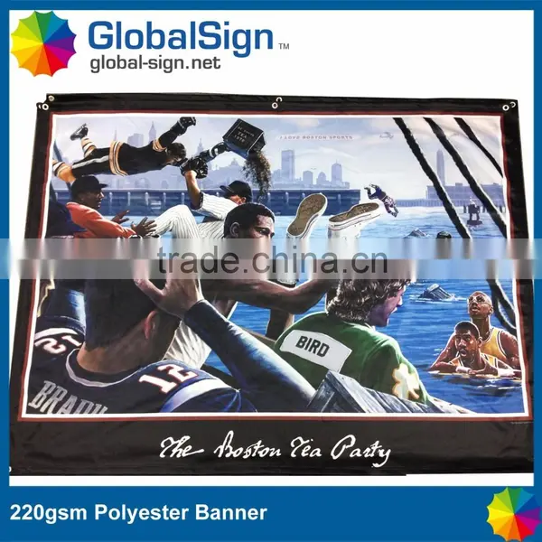 Advertising Knitted Polyester Banners With Pockets photo-2