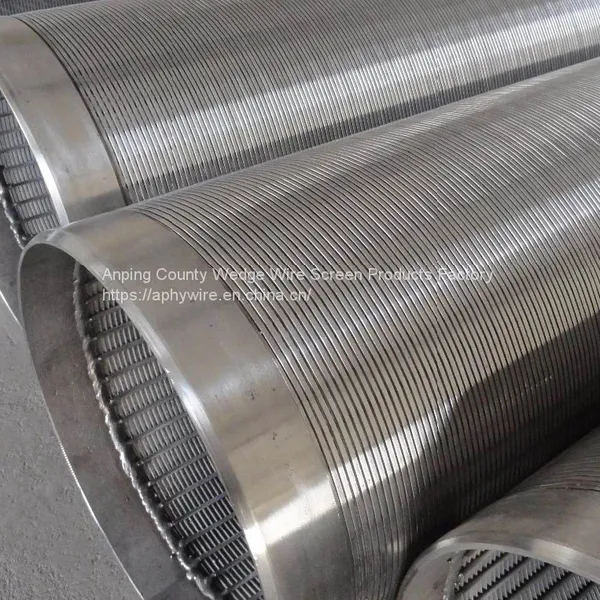 Wedge Wire Johnson Screen Pipe , Vee-wire Wrapped Screen Tube for Well Drilling, Sand Control, Dewatering Pump photo-2