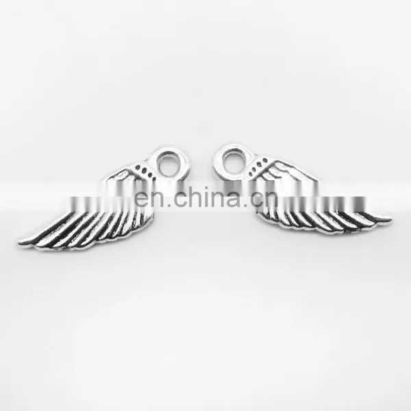 High Quality Zinc Alloy Metal Making Accessories Metal Alphabet Small Leaf Charm Pendant Jewelry photo-5