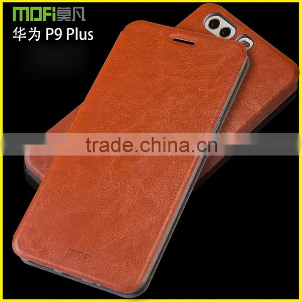 New Arrival! MOFi Case Leather Housing for Huawei P9 Plus, Mobile Phone Coque Flip Back Cover for Huawei P9 Plus photo-3