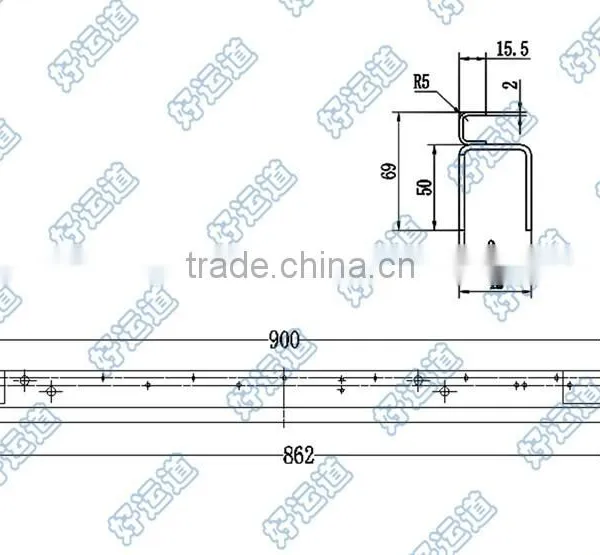 08104 Stainless Steel Edge Plate or Steeplechase Hemming photo-2