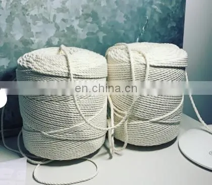 Wholesale Macrame Rolls 3mm Cotton Cord Rope 100 Meters/roll 100% Cotton Natural Cotton photo-2