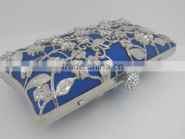 Brilliant Diamond Metal Frame Luxury Evening Party Clutch Bag With Chain For Women photo-2