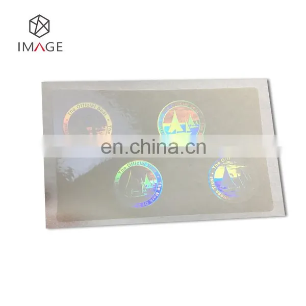 84*52mm Transparent Hologram Lamination Overlay for IDs photo-2
