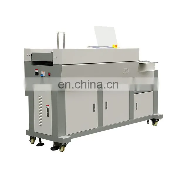 A3 A4 Full Automatic Spine & Side Glue Paper Processing Packing Binder Notebook Binding Making Machine photo-5