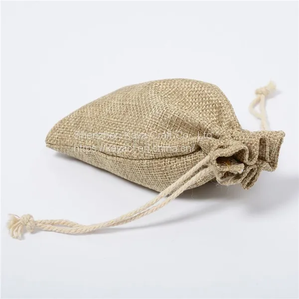 Fashionable Drawstring Bag Mesh Bag, Linen Drawstring Bag photo-2