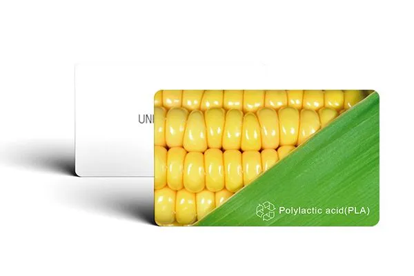 100% Eco-friendly Factory Price Bio Eco-friendly PLA Polylactic Acid Card PLA Material Smart Card photo-2
