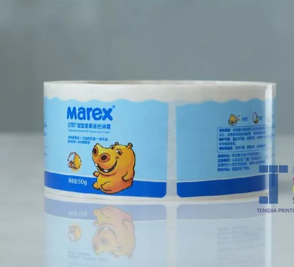 Tengjia Offset Printing Kraft Paper Sticker Label Customized For Packaging