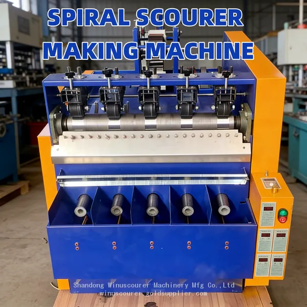 Automatic 5 Wires 5 Balls Scourer Making Machine Metal Wire Scrubber Making Machine