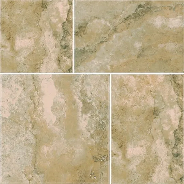 LOT08 Yellow Premium Non-rectified Antique Porcelain Floor Tiles | FOSHAN YUPURONG