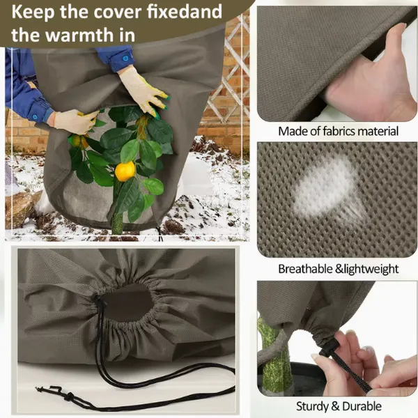 Breathable Plant Frost Cover for Garden Cold and Freeze Protection photo-3