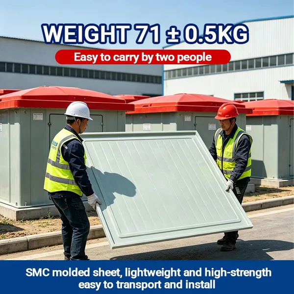 Lightweight Easy Installation Fiberglass Well House No Welding FRP Pump Room for Engineering Construction