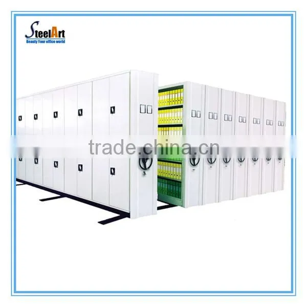 Library/school Furniture Mobile Compact Cabinet/ Manual Mass Shelf /Compact Shelving System photo-3