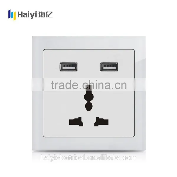 UK 13A Socket White Glass CE BS Approved UK Standard Electrical Wall Socket photo-5