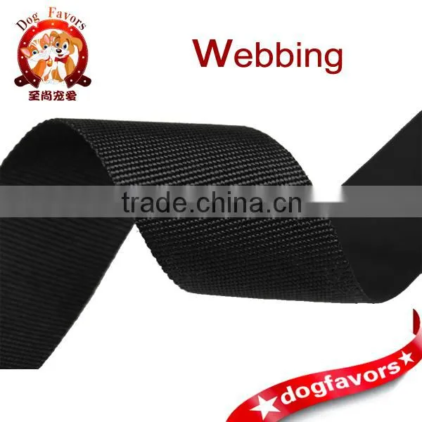 Black Nylon Webbing Strap for Fitness Equipment in Plain Weaving Surface Quality Choice