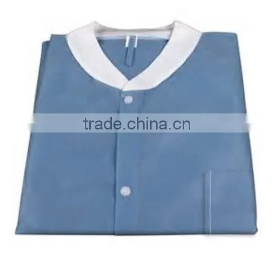 Good Price Disposable Lab Coat With Elastic Cuff photo-3