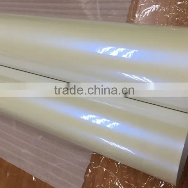 Wholesale 1.52*20m Chameleon White Pearl Vinyl Film,chameleon White to Blue Car Sticker With Air Free Bubbles photo-4