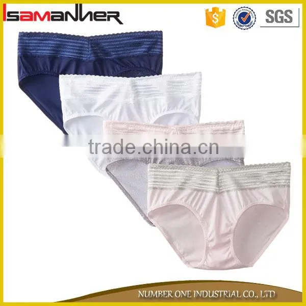 4pcs Set Low Waist Trendy Sexy Cotton Lace Ladies Panty Brand Names