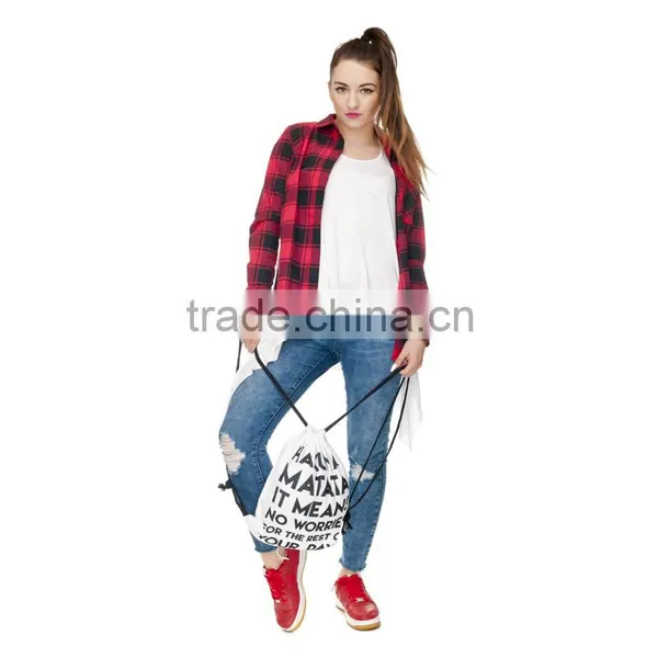 China Supplier Hot Sale Custom 3D Print Cheap Small Drawstring Bag photo-2