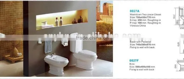 Bathroom Design Sanitary Ware Two Piece Toilet _ceramic Bathroom Set photo-2