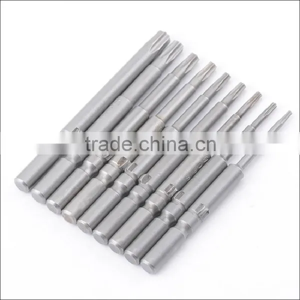 9PCS 801 5mm Round Shank Magnetic Torx Screwdriver Bits Electric Screwdriver Head 60mm AR-27 photo-4