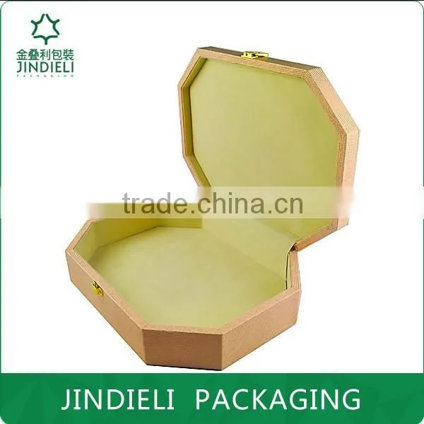 Hot Sale Elegant Polygonal Wood Cosmetic Box for Sale photo-3