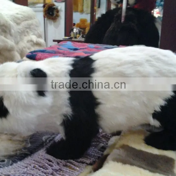 Handicraft Panda With Real Fur