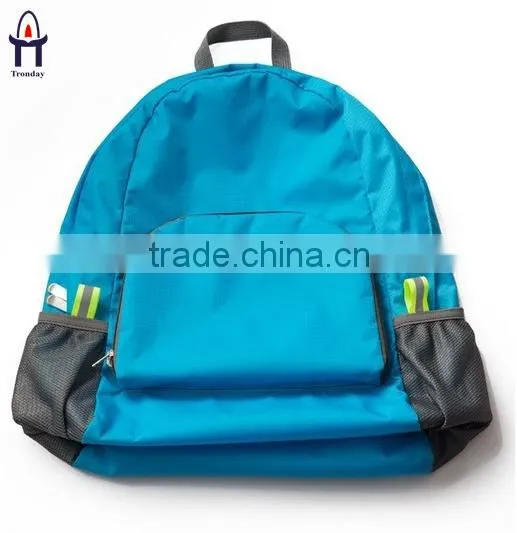 Polyester Foldable Backpack, Multicolor Waterproof Outdoor Shoulders Backpack photo-4
