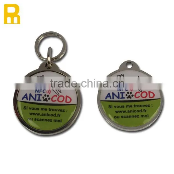 Custom LOGO Metal NFC Pet ID Tags / Dog Tag