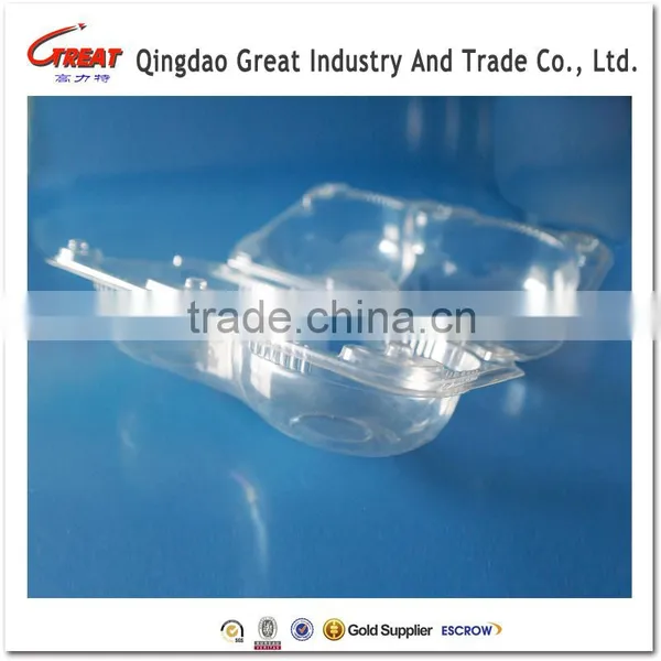 Pet Material Disposable Plastic Fruit Orange Apple Container photo-2