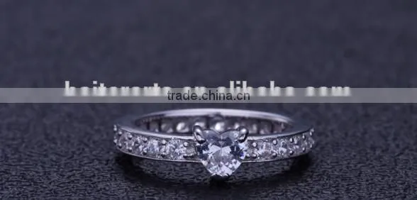 2016 Custom Diamond Engagement Ring 925 Silver Couple Ring, 925 Italian Silver Ring photo-3