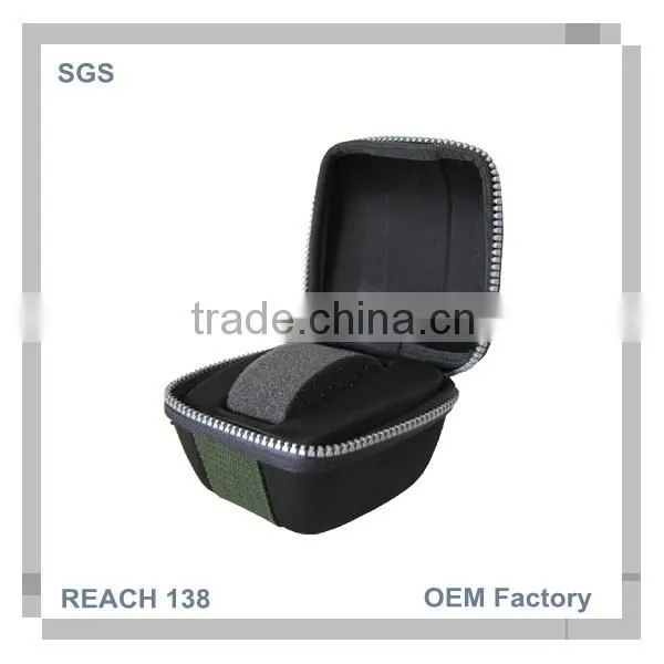 Fabric +EVA Waterproof Customized Watch Case in EVA Foam With Zipper for Single Watch photo-2