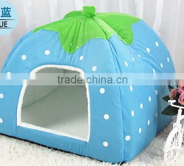 Cute Strawberry Dog House Dog Bed House photo-3