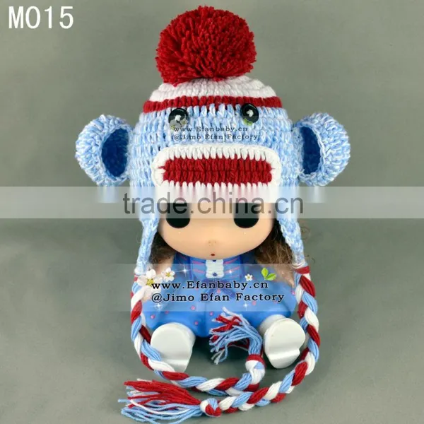 Cute Animal Beanie Custom Knitted Infant Crochet Hats Pattern photo-4